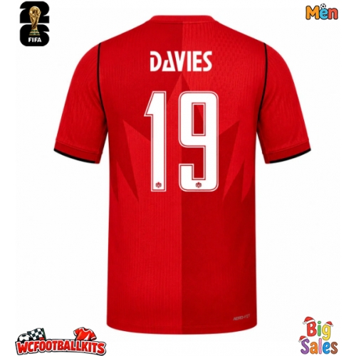 Canada Alphonso Davies #19 Replica Home Stadium Shirt World Cup 2026 Short Sleeve